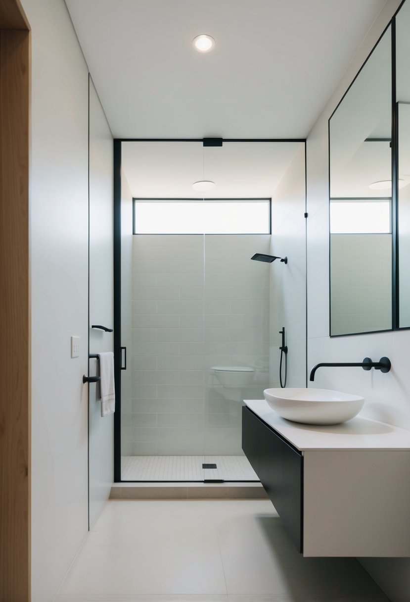 6 Stylish Bathroom Decor Ideas for a Fresh Look 8 A simple, modern bathroom with sleek, straight lines and minimal decor