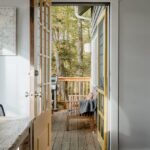 Entryway decor ideas with a wooden console table