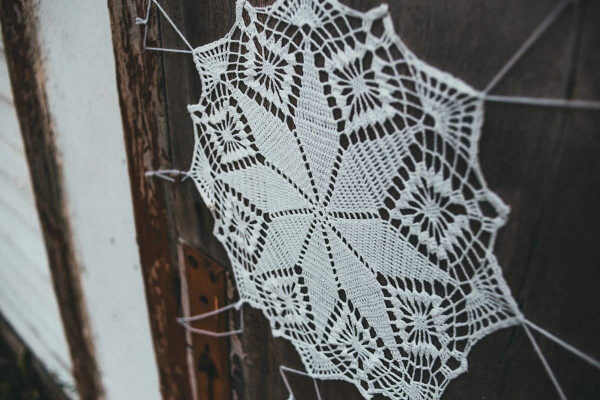 DIY Doily Wall Decor in Hoops, Frames and Stencils